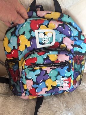 Colorful Bubble Print Mini Backpack